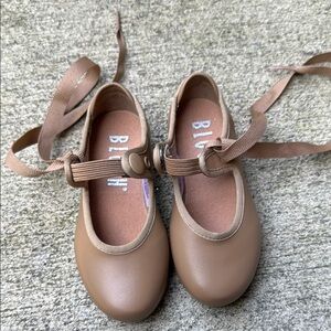 Bloch nude techno tap dance shoes size 5.5 M